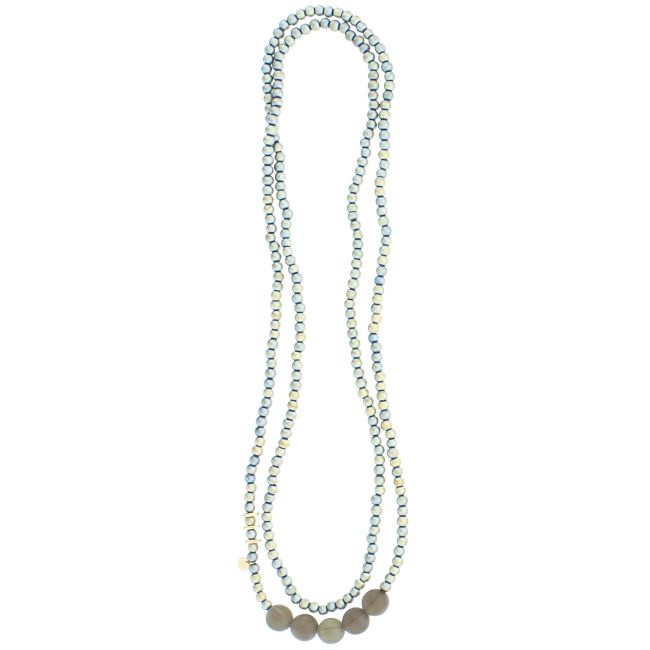 COLLAR LARGO CRISTALES FACETADOS 1.5M