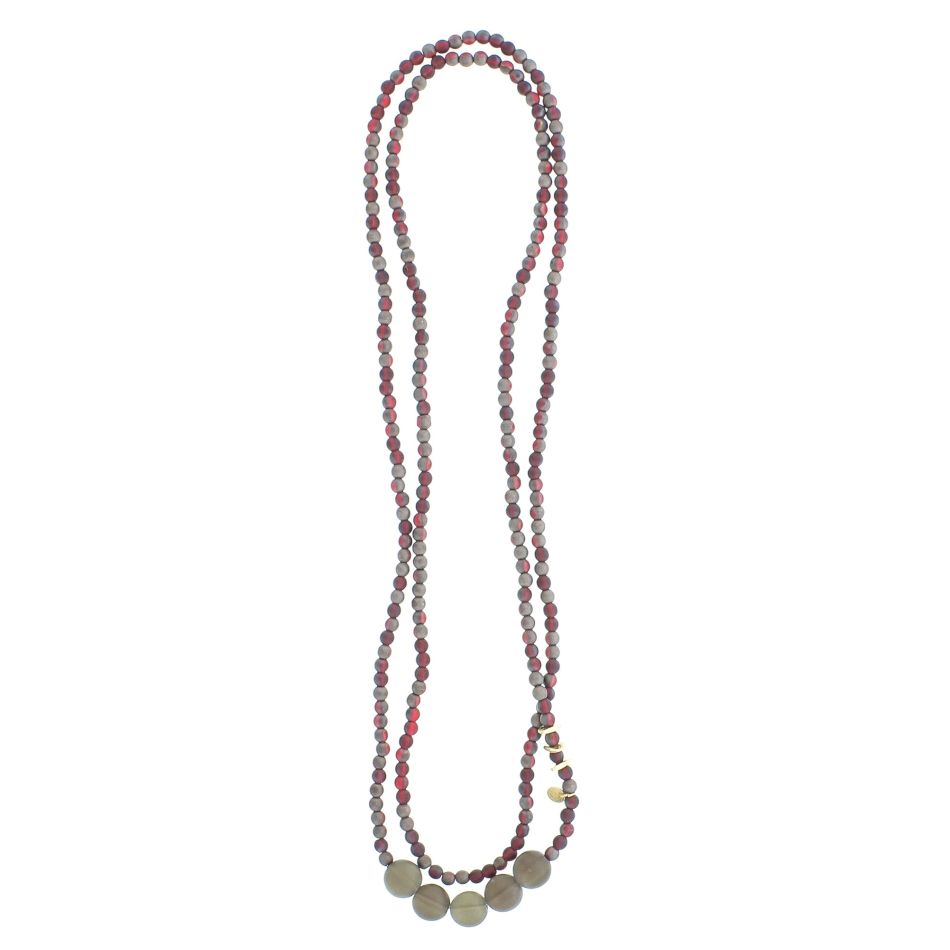 COLLAR LARGO CRISTALES FACETADOS 1.5M