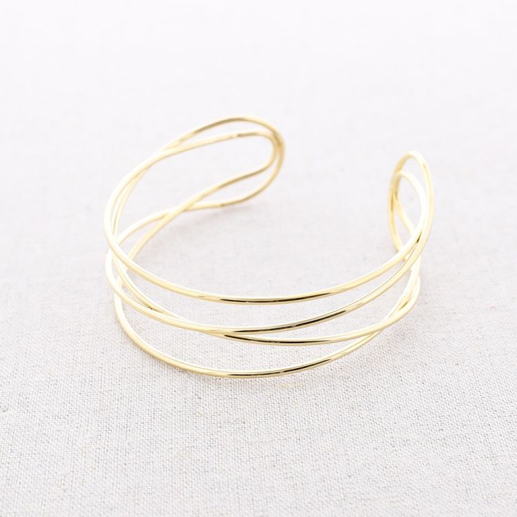 BRAZALETE ACERO AJUSTABLE CUATRO TIRAS