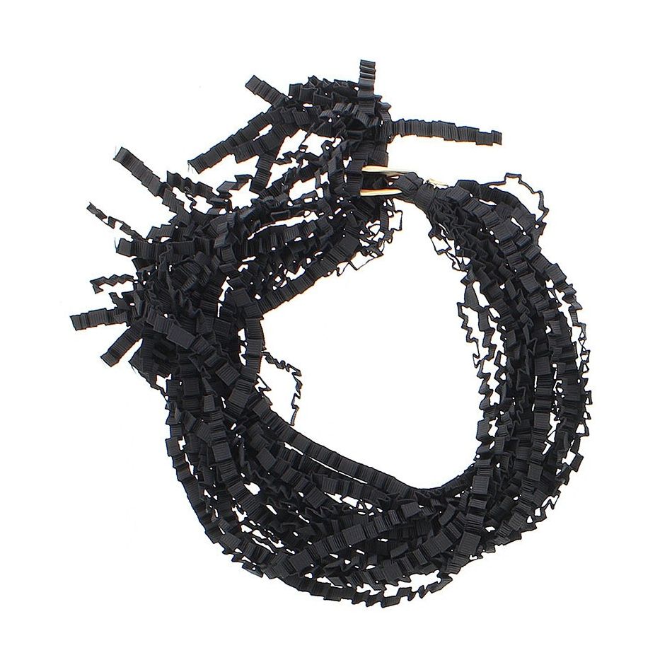CURLY SATIN RIBBON BOW SHORT NECKLACE