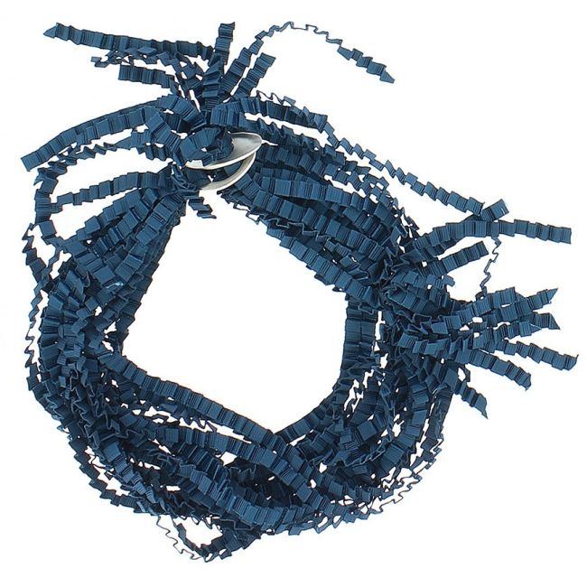 CURLY SATIN RIBBON BOW SHORT NECKLACE