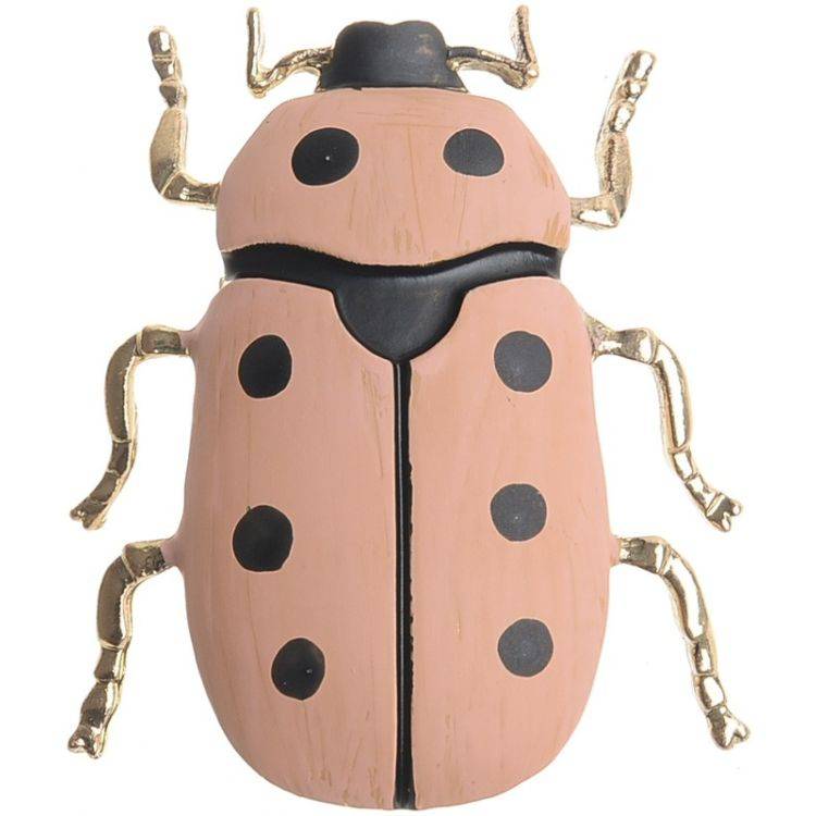 MATT ENAMEL METAL INSECT BROOCH