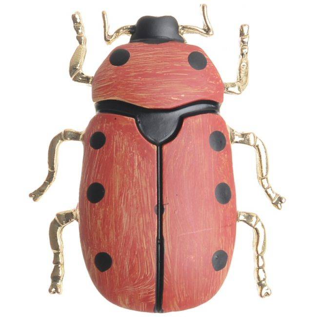 BROCHE INSECTO METAL ESMALTE MATE