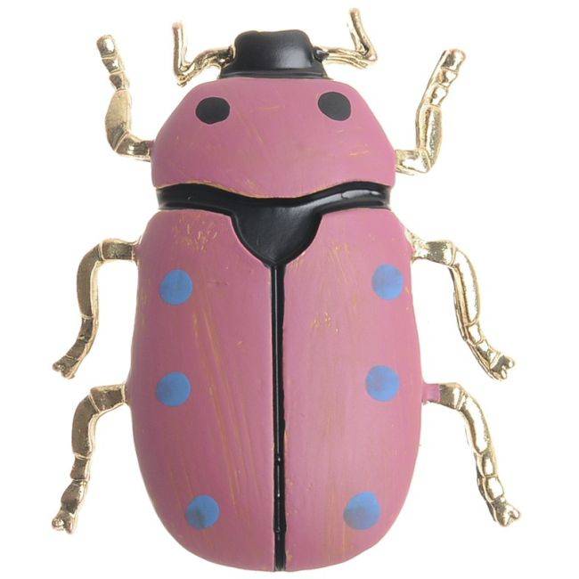 MATT ENAMEL METAL INSECT BROOCH