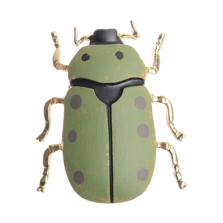MATT ENAMEL METAL INSECT BROOCH