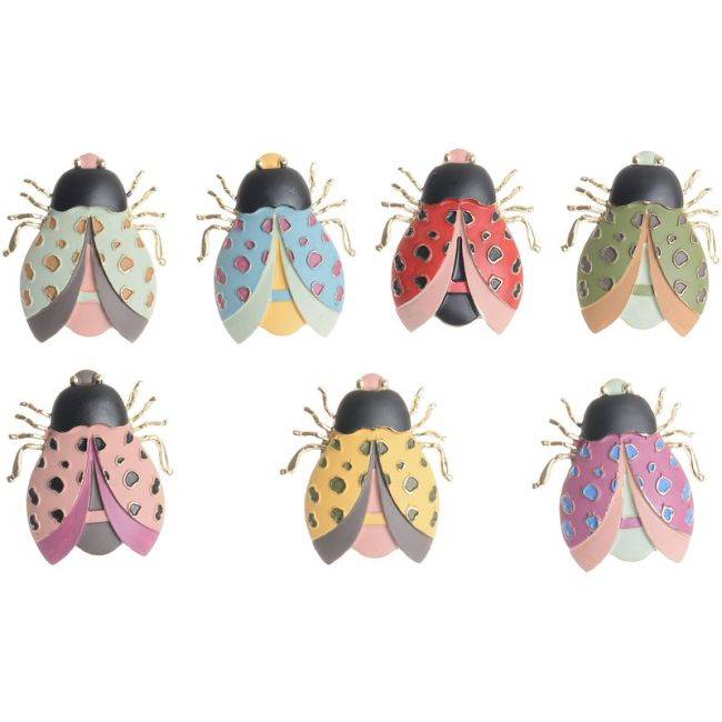 MATT ENAMEL METAL INSECT BROOCH