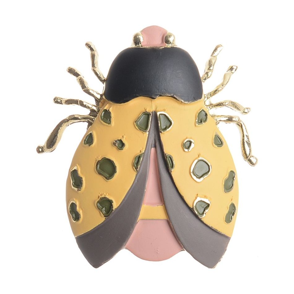 BROCHE INSECTO METAL ESMALTE MATE