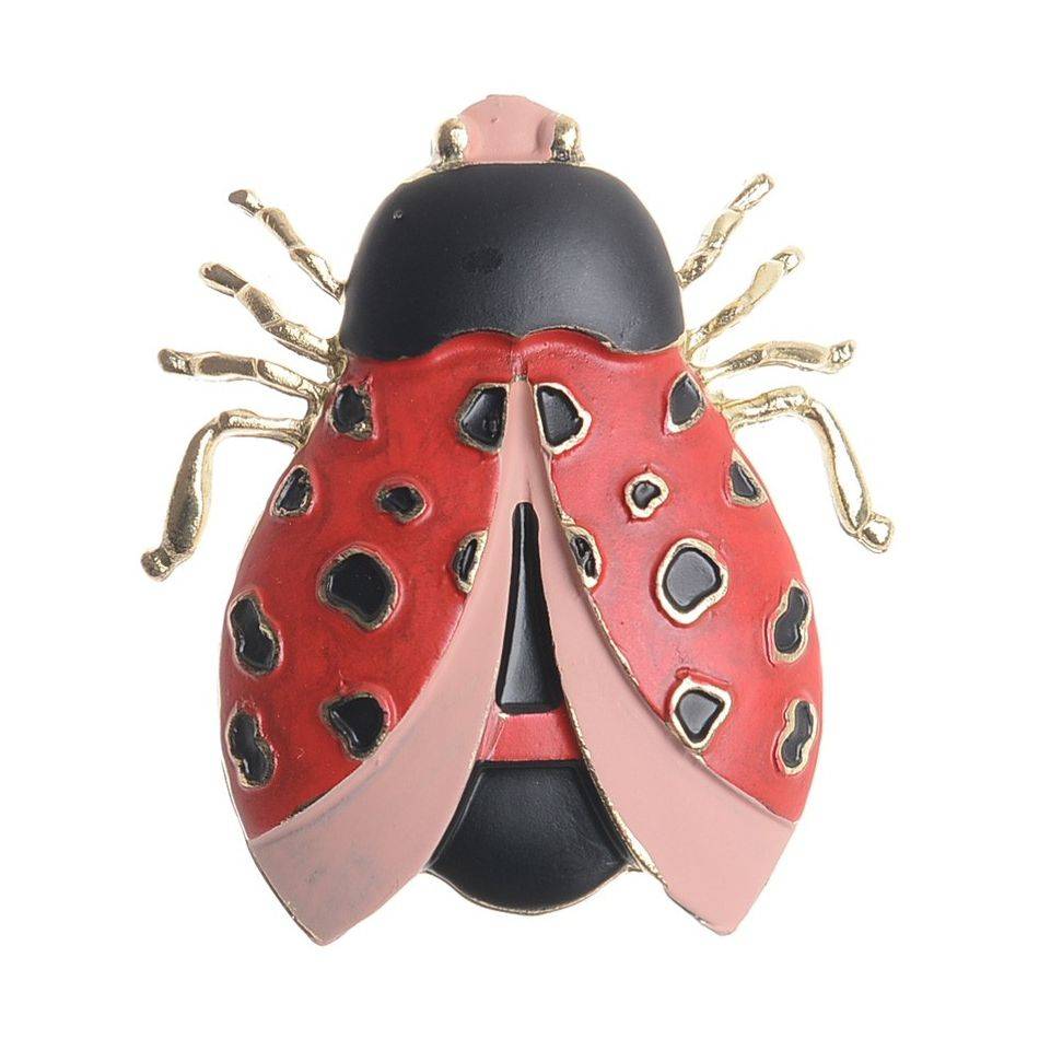 MATT ENAMEL METAL INSECT BROOCH
