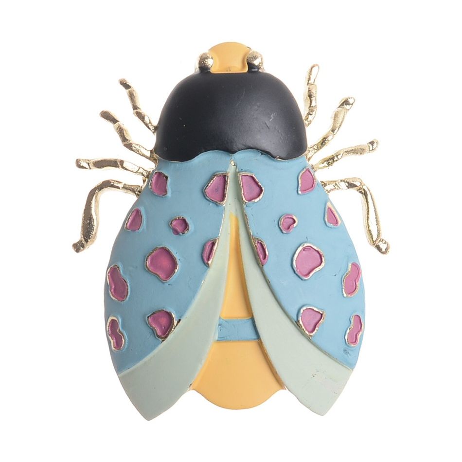 BROCHE INSECTO METAL ESMALTE MATE