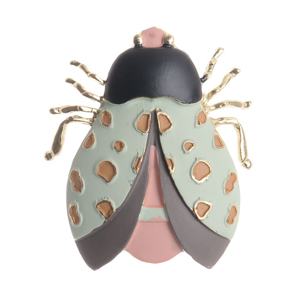 BROCHE INSECTO METAL ESMALTE MATE