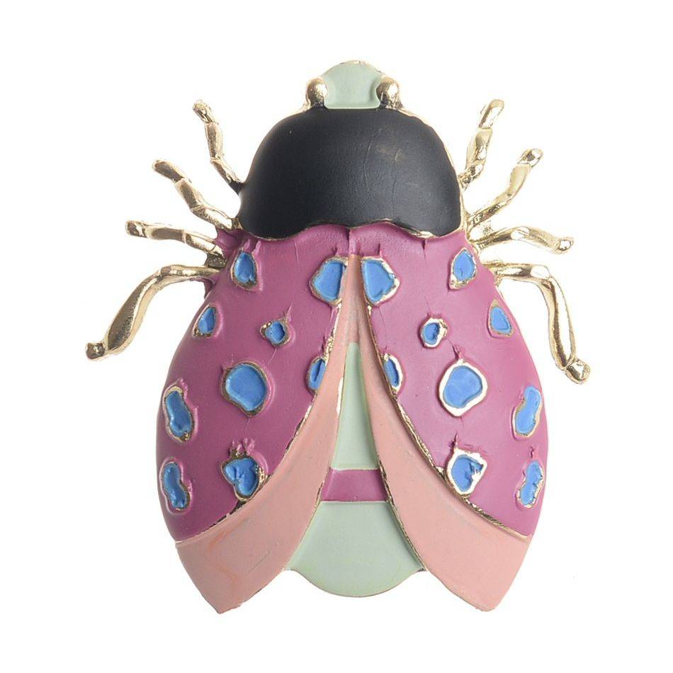 BROCHE INSECTO METAL ESMALTE MATE