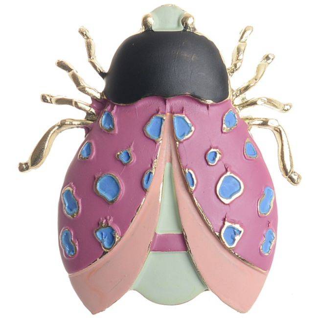 BROCHE INSECTO METAL ESMALTE MATE
