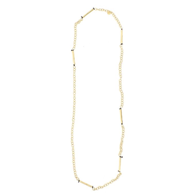 LONG METAL TUBES CHAIN NECKLACE 2