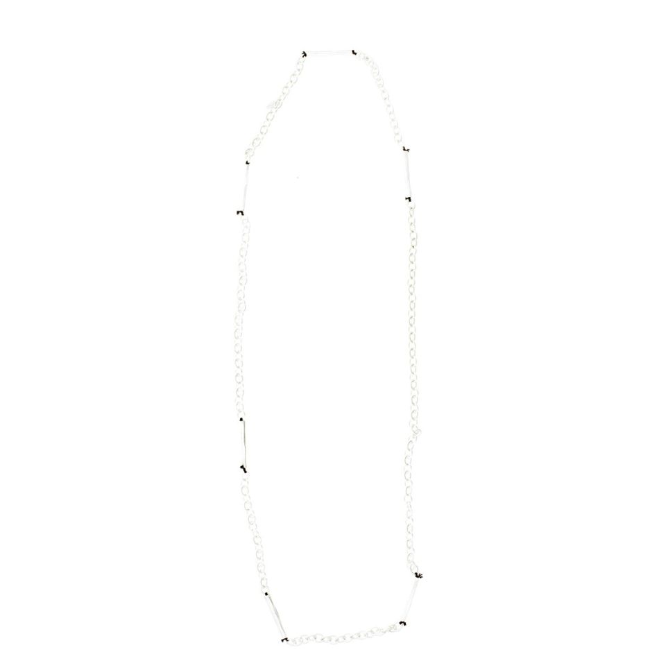 COLLAR LARGO CADENA TUBOS METAL