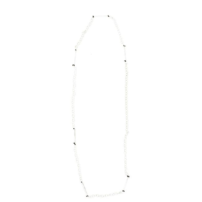 COLLAR LARGO CADENA TUBOS METAL