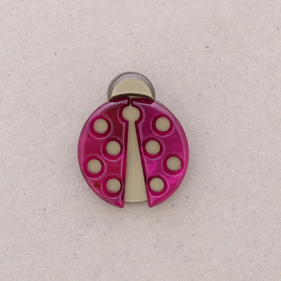 RESIN LADYBIRD BROOCH