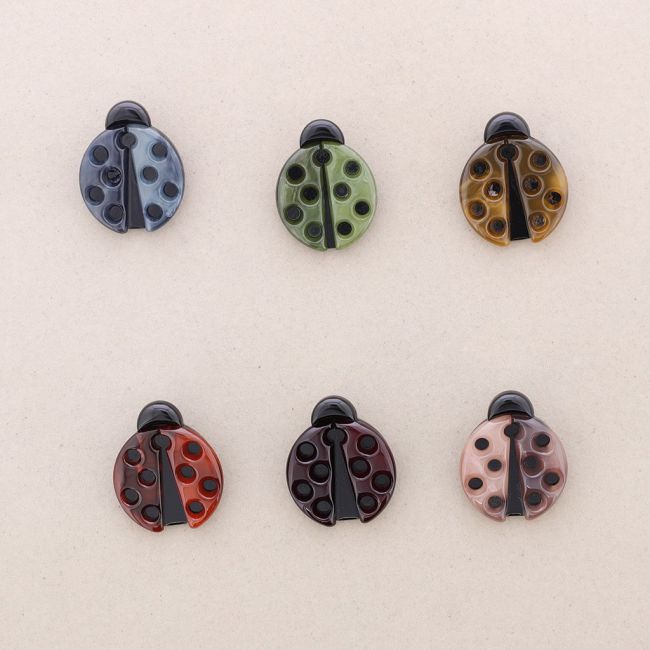 RESIN LADYBIRD BROOCH