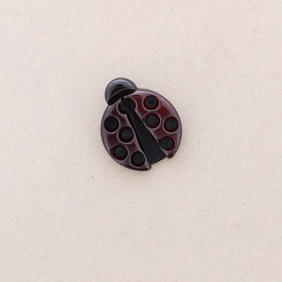 RESIN LADYBIRD BROOCH