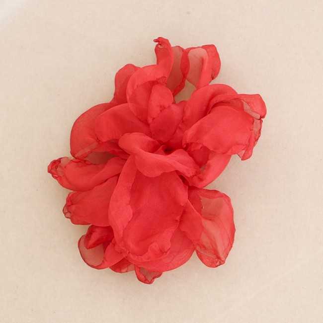 FABRIC FLOWER BROOCH 14 CM