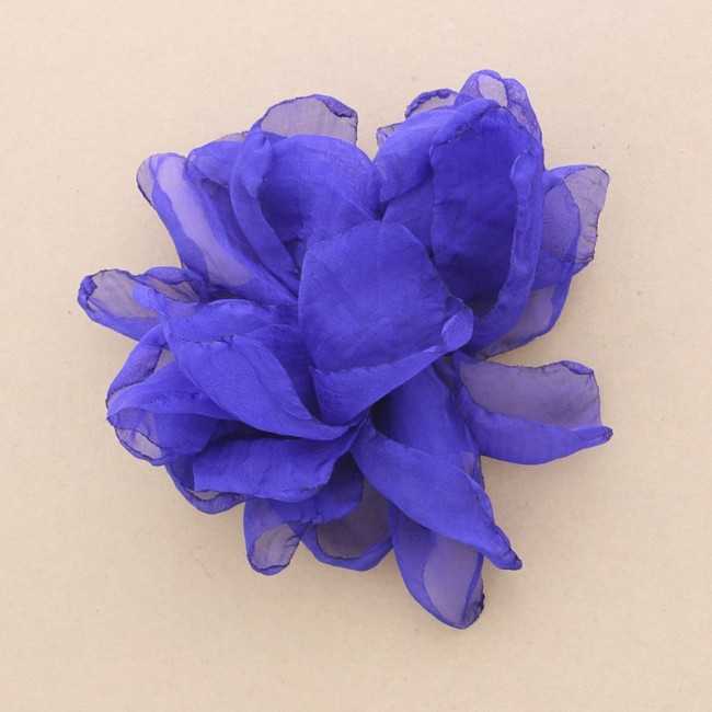 FABRIC FLOWER BROOCH 14 CM