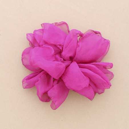 FABRIC FLOWER BROOCH 14 CM