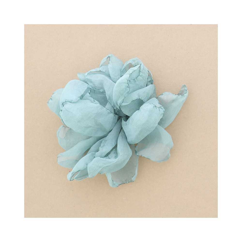 FABRIC FLOWER BROOCH 14 CM