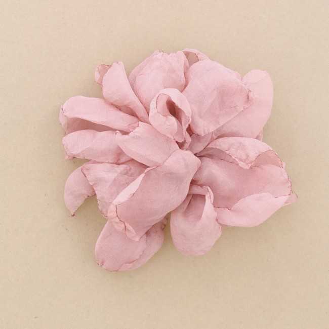 FABRIC FLOWER BROOCH 14 CM