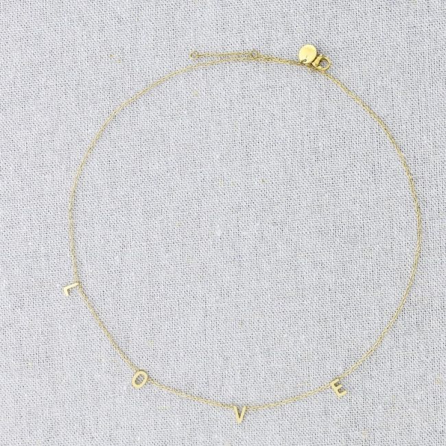 LOVE STEEL SHORT NECKLACE