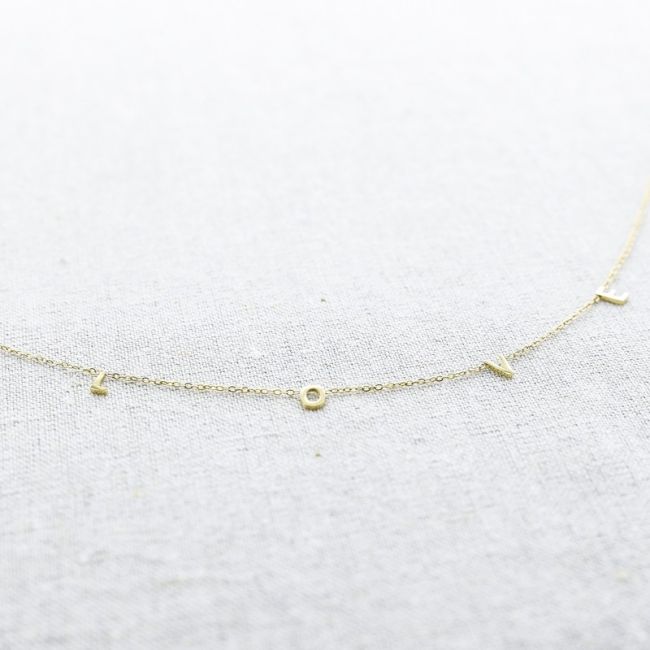 LOVE STEEL SHORT NECKLACE