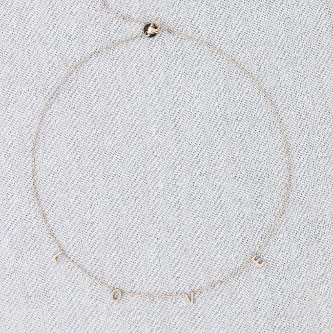 LOVE STEEL SHORT NECKLACE