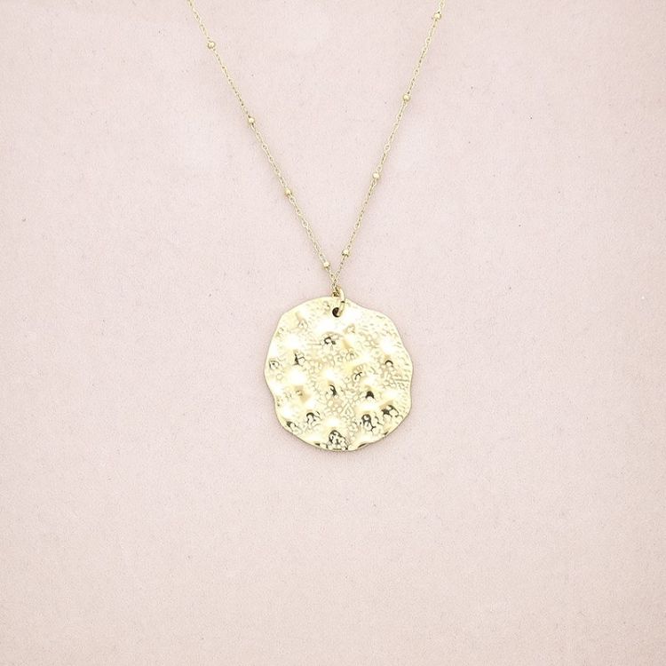 COLLAR ACERO COLGANTE MONEDA