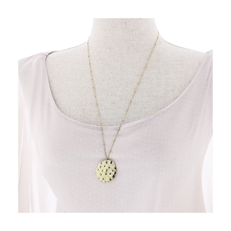 COLLAR ACERO COLGANTE MONEDA