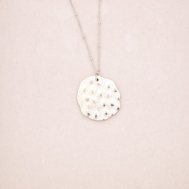 COLLAR ACERO COLGANTE MONEDA