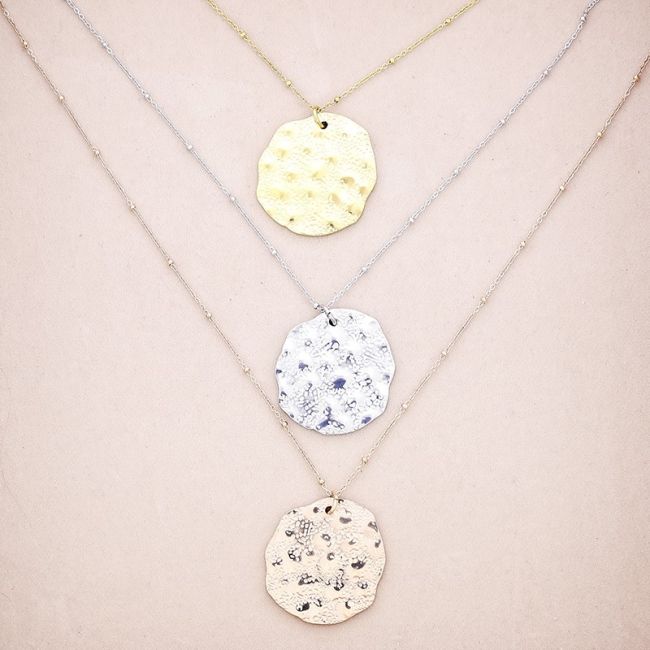COLLAR ACERO COLGANTE MONEDA