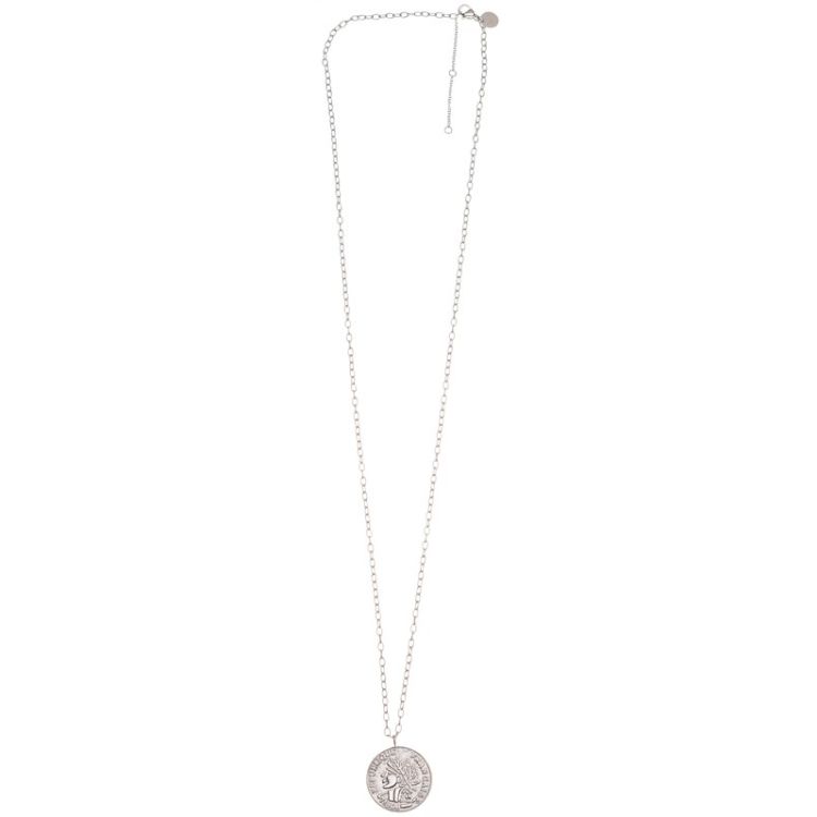 COLLAR ACERO COLGANTE MONEDA 2
