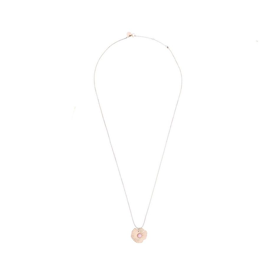 STONE STEEL PENDANT SHORT NECKLACE