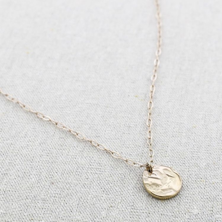 COLLAR ACERO COLGANTE MONEDA