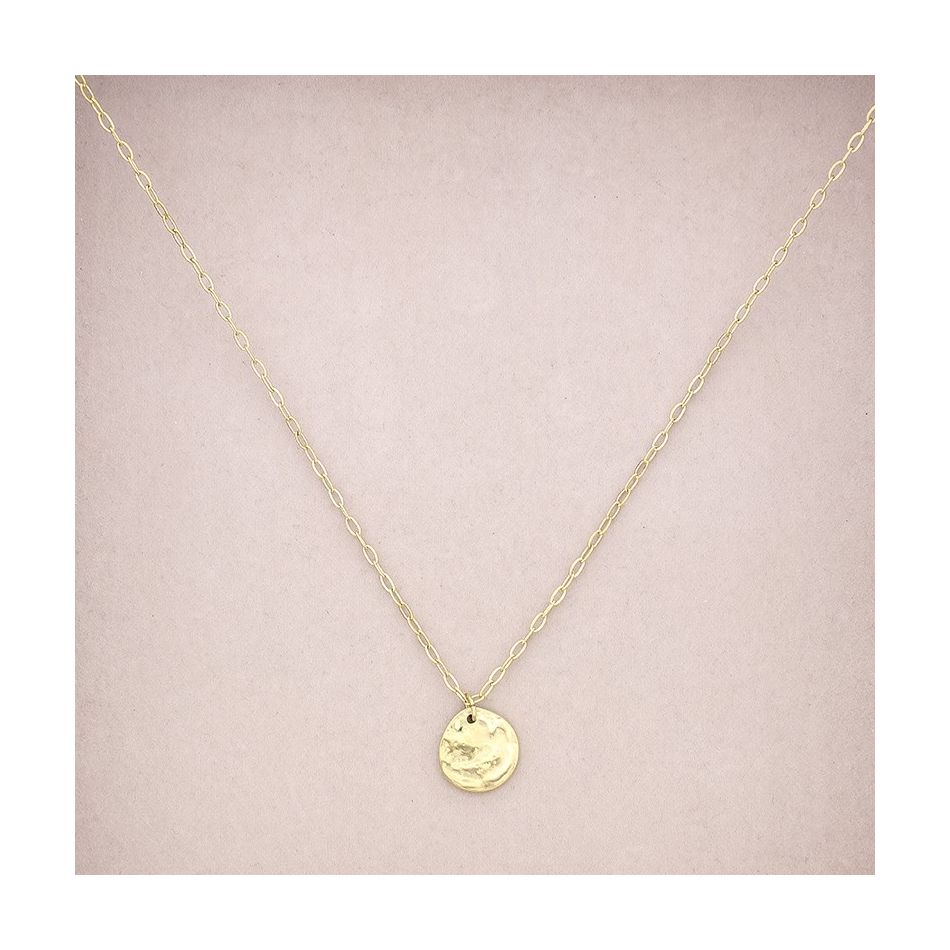 COLLAR ACERO COLGANTE MONEDA