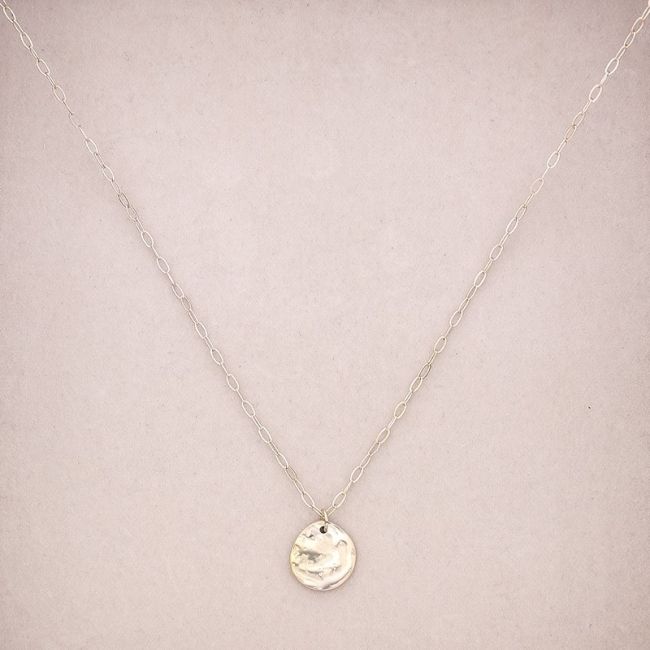 COLLAR ACERO COLGANTE MONEDA