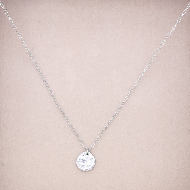 COLLAR ACERO COLGANTE MONEDA