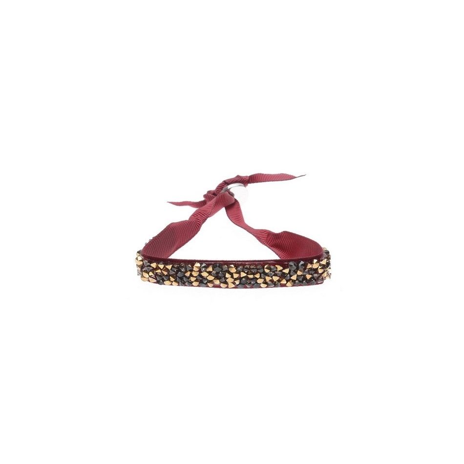 BOW BRACELET WITH FACETED BEADS