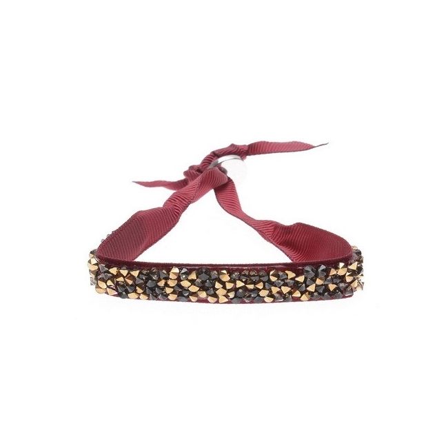 BOW BRACELET WITH FACETED BEADS