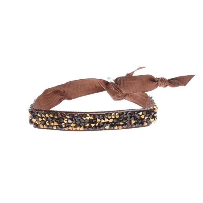 BOW BRACELET WITH FACETED BEADS