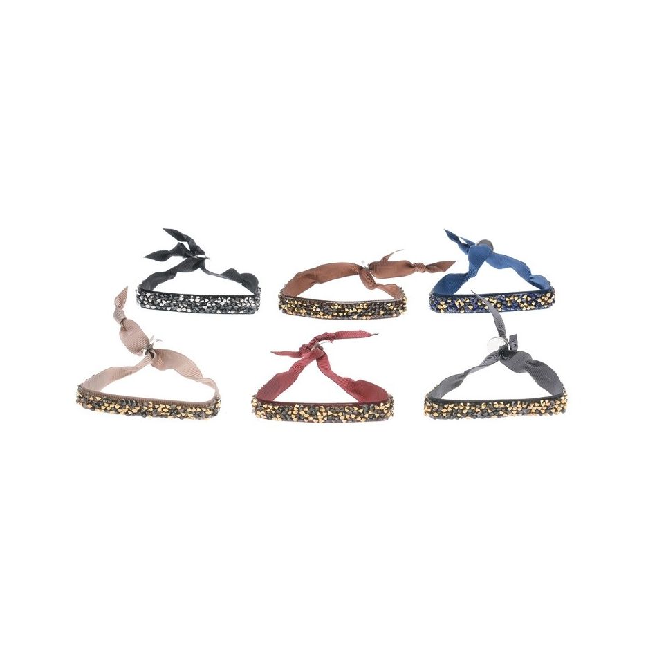 PULSERA LAZO CUENTAS FACETADAS