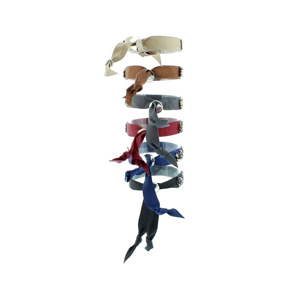 PULSERA LAZO CUENTAS FACETADAS