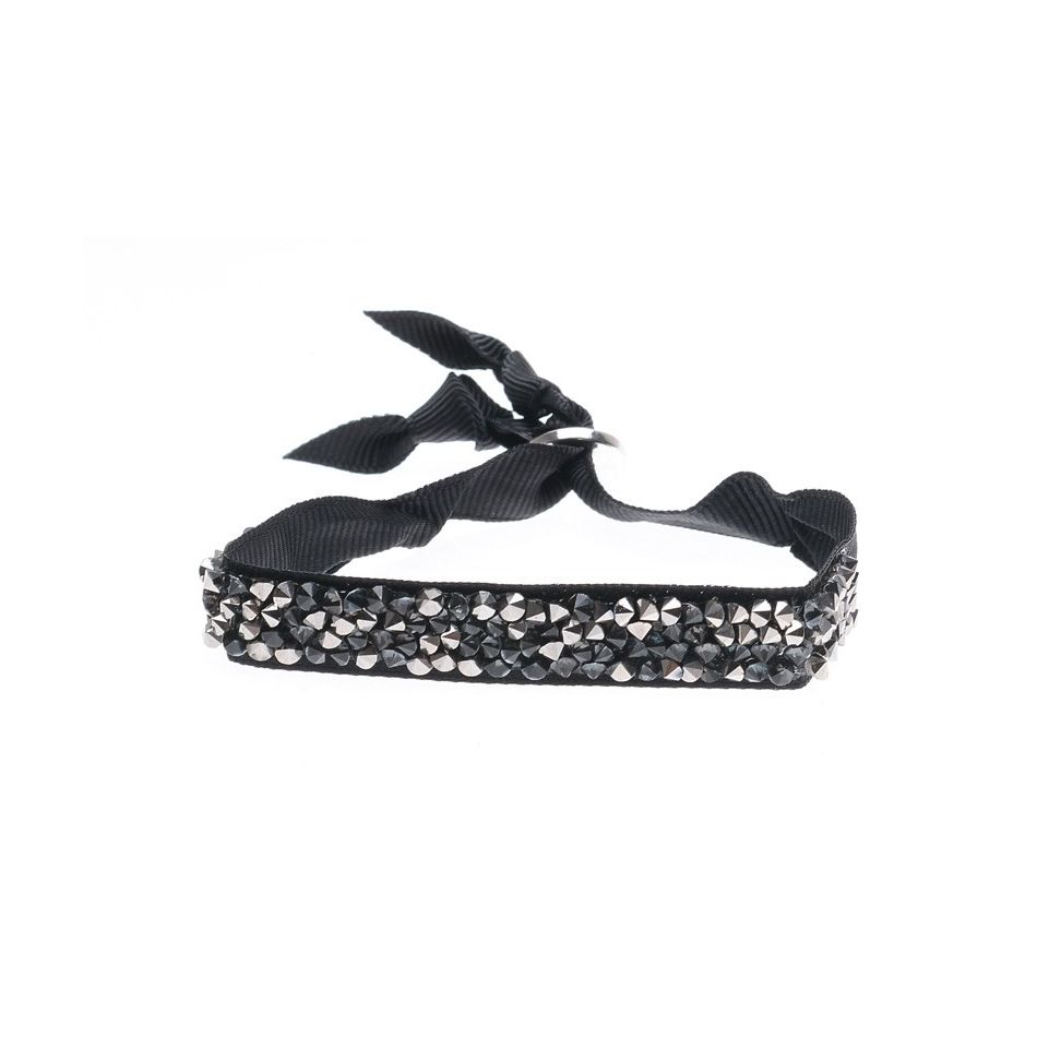 BOW BRACELET WITH FACETED BEADS