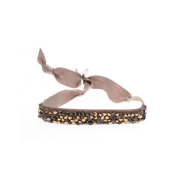 BOW BRACELET WITH FACETED BEADS