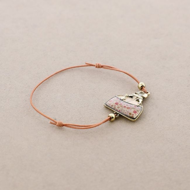 ENAMEL METAL ELASTIC BRACELET
