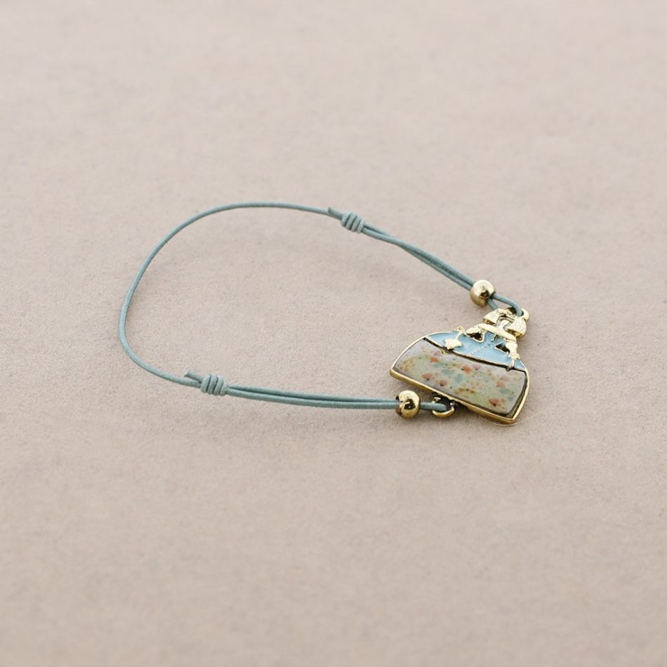 PULSERA GOMITA METAL ESMALTE