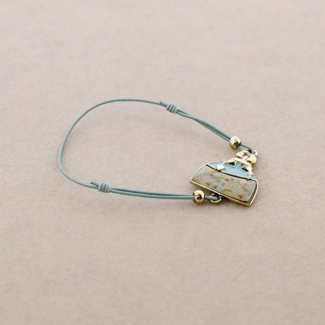 PULSERA GOMITA METAL ESMALTE